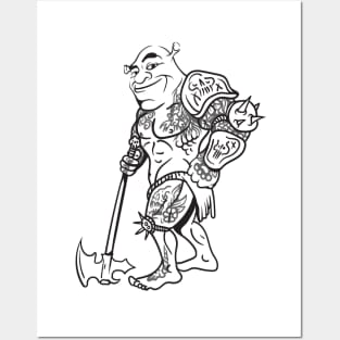 Shrek paladin Posters and Art